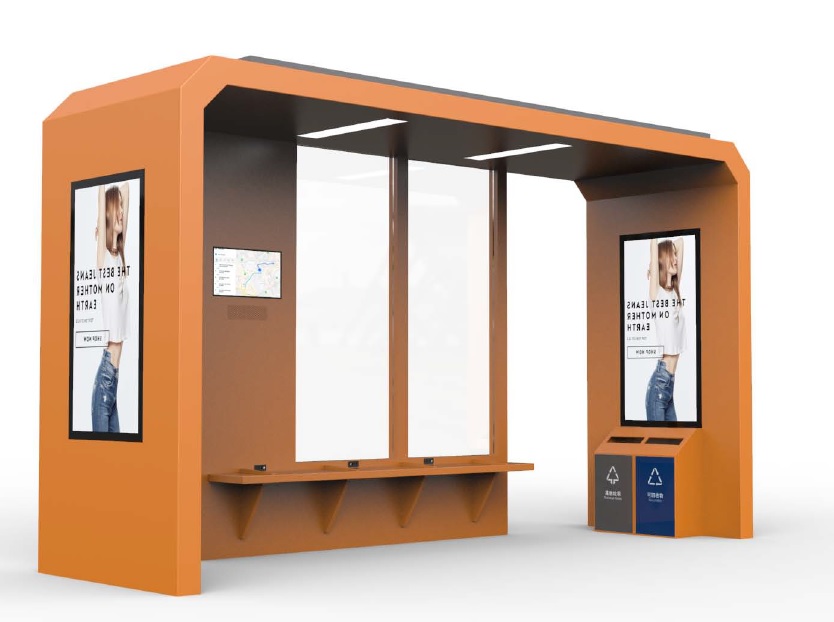 Abribus connecté Spoconline Ads - Modèle Elite - Smart City Guadeloupe