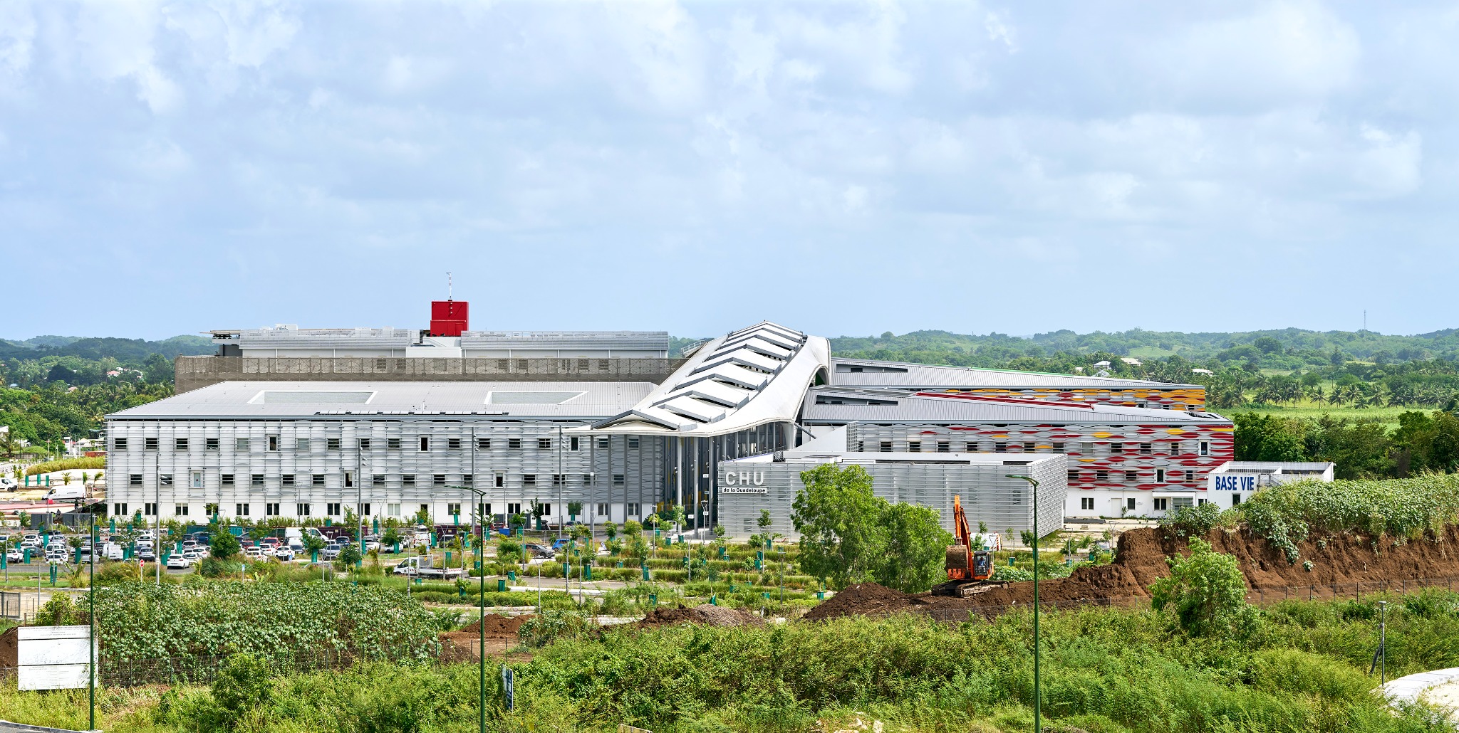 Vue générale du CHU de la Guadeloupe